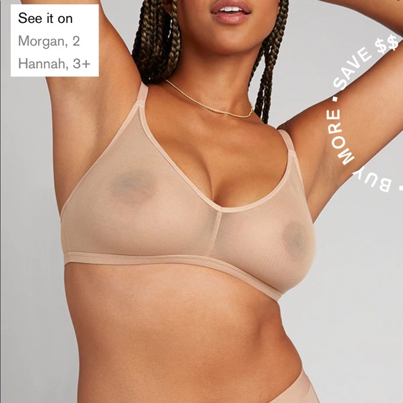 ISO Negative Underwear Sieve Non-wire bra sz 3 - Picture 2 of 2